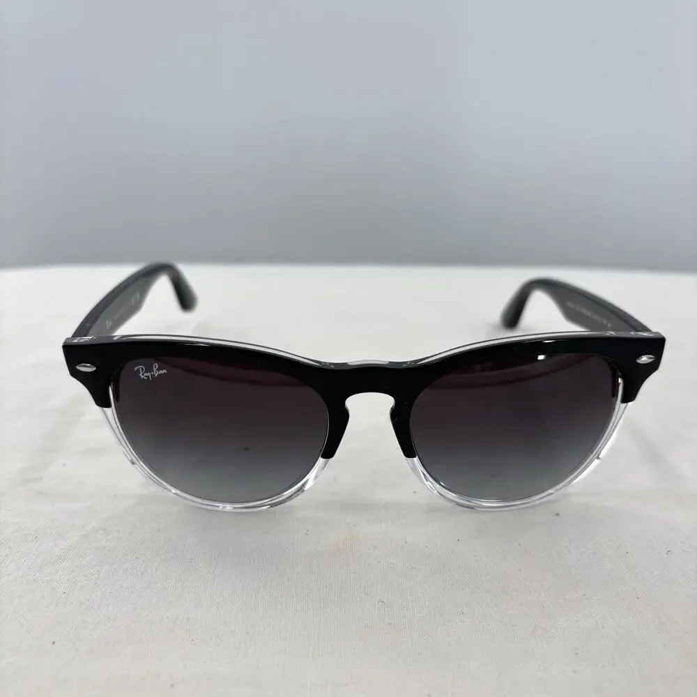 Ray-Ban RB4471 Iris Sunglasses Black Clear Gradient 54mm Made Italy w Case